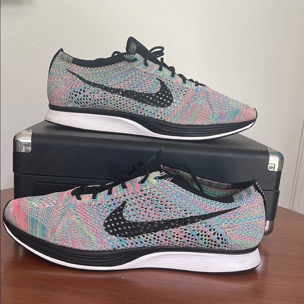 Nike Multicolor Flyknit Racer Shoes